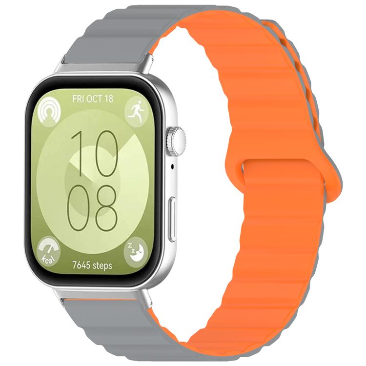 xDfind Loop Magnetic Glossy Silicone Watch Band, For Huawei Watch Fit4 Pro / Fit4 / Fit3