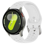 Dây đồng hồ thể thao silicone khóa bạc xDfind, Dành cho Samsung Galaxy Watch 7 / 6 / 5 / FE
