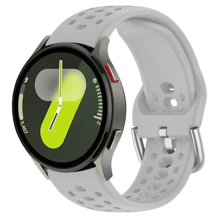 Dây đồng hồ thể thao silicone khóa bạc xDfind, Dành cho Samsung Galaxy Watch 7 / 6 / 5 / FE