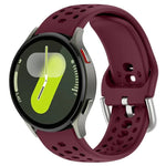 Dây đồng hồ thể thao silicone khóa bạc xDfind, Dành cho Samsung Galaxy Watch 7 / 6 / 5 / FE
