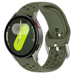 Dây đồng hồ thể thao silicone khóa bạc xDfind, Dành cho Samsung Galaxy Watch 7 / 6 / 5 / FE