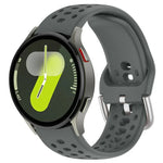 Dây đồng hồ thể thao silicone khóa bạc xDfind, Dành cho Samsung Galaxy Watch 7 / 6 / 5 / FE