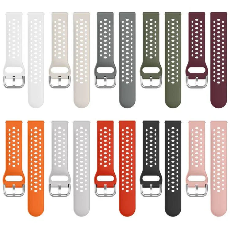 Dây đồng hồ thể thao silicone khóa bạc xDfind, Dành cho Samsung Galaxy Watch 7 / 6 / 5 / FE