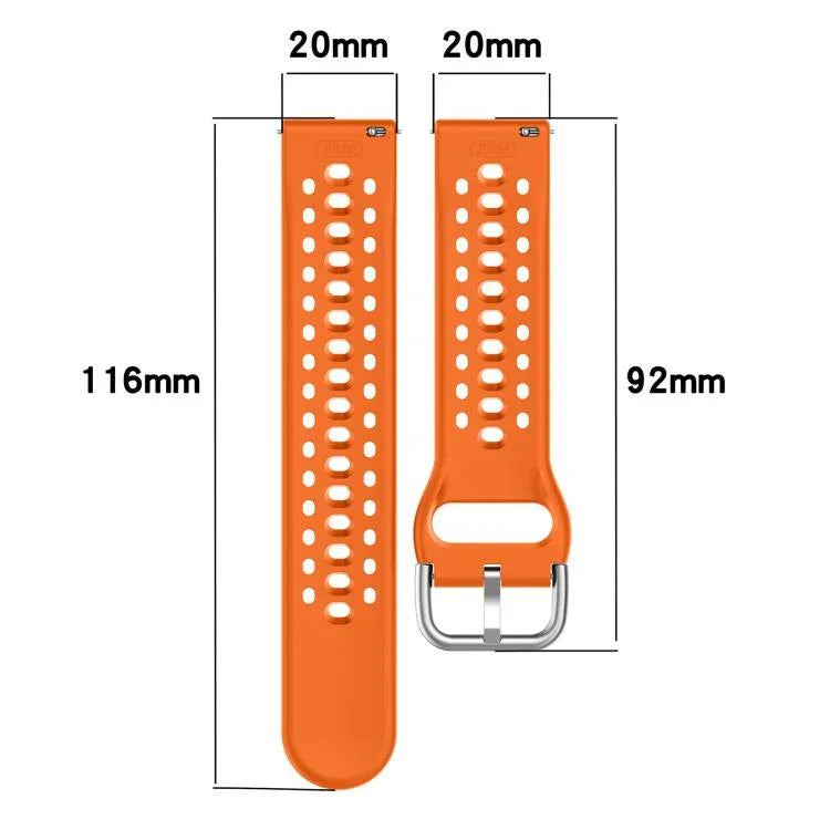 Dây đồng hồ thể thao silicone khóa bạc xDfind, Dành cho Samsung Galaxy Watch 7 / 6 / 5 / FE