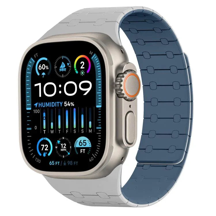 Dây Đeo Đồng Hồ Silicone Từ Tính Màu Tương Phản xDfind, Dành Cho Apple Watch 42 / 44 / 45 / 46 / 49mm, Dành Cho Apple Watch 38 / 40 / 41 / S10 42mm