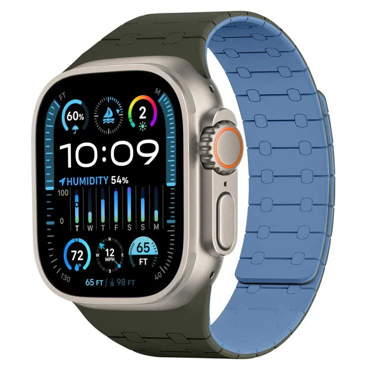 Dây Đeo Đồng Hồ Silicone Từ Tính Màu Tương Phản xDfind, Dành Cho Apple Watch 42 / 44 / 45 / 46 / 49mm, Dành Cho Apple Watch 38 / 40 / 41 / S10 42mm
