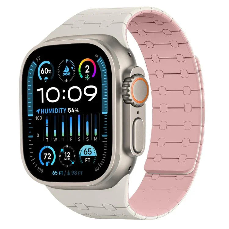 Dây Đeo Đồng Hồ Silicone Từ Tính Màu Tương Phản xDfind, Dành Cho Apple Watch 42 / 44 / 45 / 46 / 49mm, Dành Cho Apple Watch 38 / 40 / 41 / S10 42mm