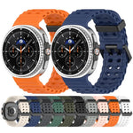 Dây đồng hồ silicone màu đại dương khóa đen xDfind, lỗ đôi, Dành cho Samsung Galaxy Watch8 / 8 Classic