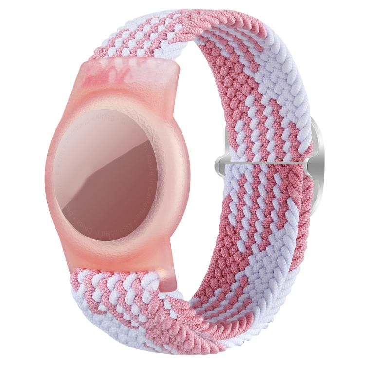 Ốp bảo vệ chống mất kiểu dây đeo đồng hồ bằng nylon bện có thể điều chỉnh xDfind, dành cho AirTag thế hệ 2 / AirTag thế hệ 1