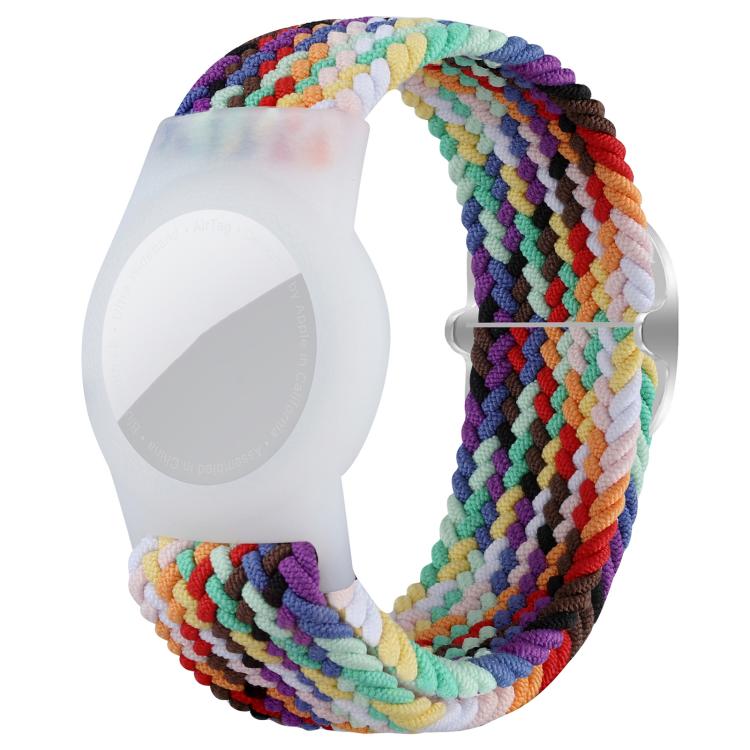 Ốp bảo vệ chống mất kiểu dây đeo đồng hồ bằng nylon bện có thể điều chỉnh xDfind, dành cho AirTag thế hệ 2 / AirTag thế hệ 1