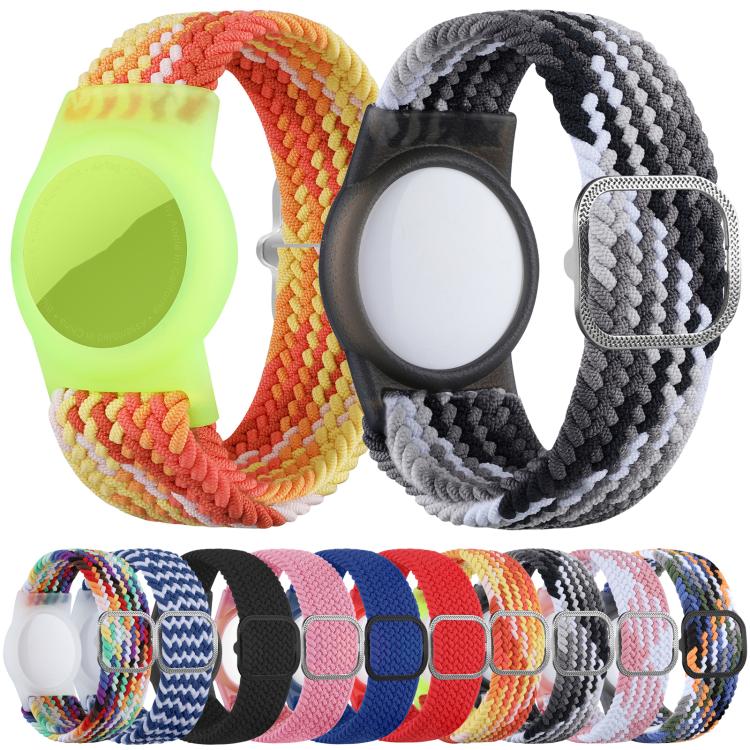 Ốp bảo vệ chống mất kiểu dây đeo đồng hồ bằng nylon bện có thể điều chỉnh xDfind, dành cho AirTag thế hệ 2 / AirTag thế hệ 1