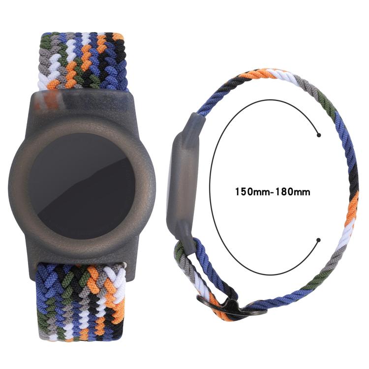 Ốp bảo vệ chống mất kiểu dây đeo đồng hồ bằng nylon bện có thể điều chỉnh xDfind, dành cho AirTag thế hệ 2 / AirTag thế hệ 1