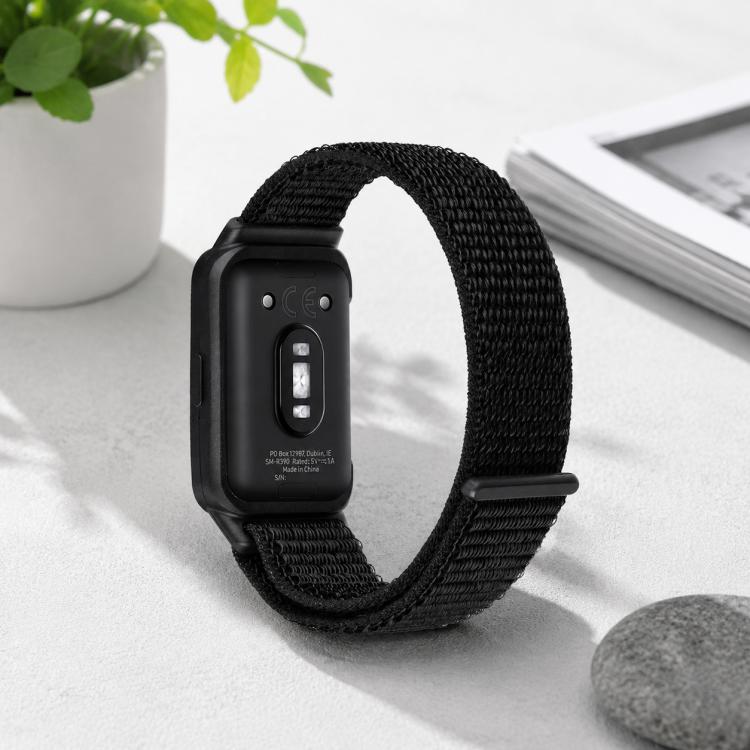 Dây đồng hồ nylon tích hợp khung đồng hồ và khóa dán xDfind, Dành cho Samsung Galaxy Fit 3