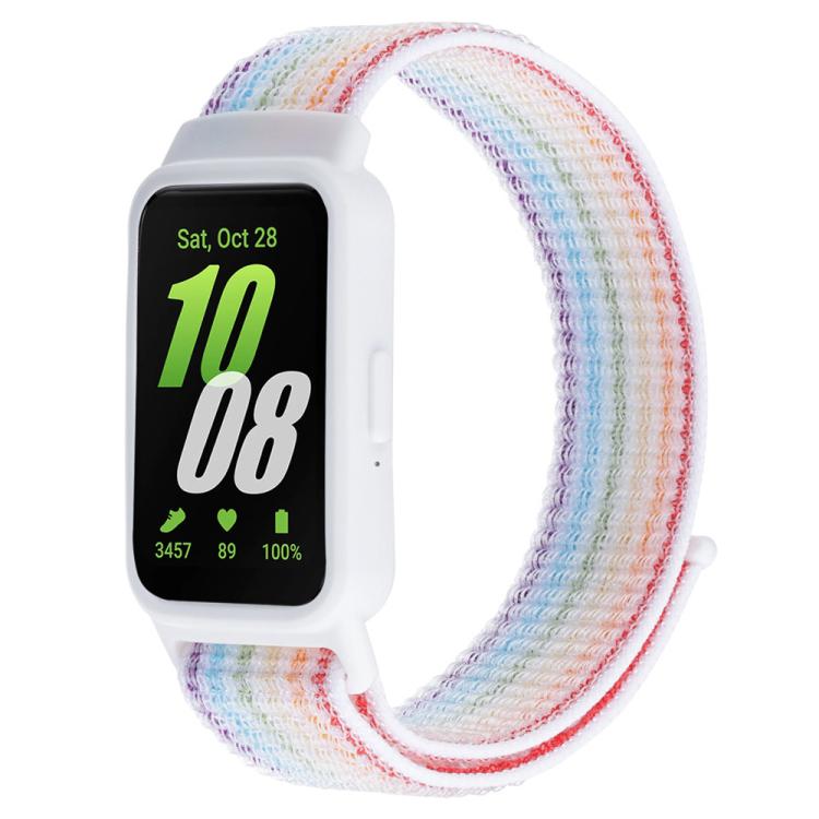 Dây đồng hồ nylon tích hợp khung đồng hồ và khóa dán xDfind, Dành cho Samsung Galaxy Fit 3