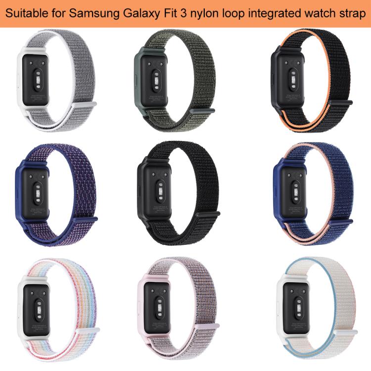 Dây đồng hồ nylon tích hợp khung đồng hồ và khóa dán xDfind, Dành cho Samsung Galaxy Fit 3