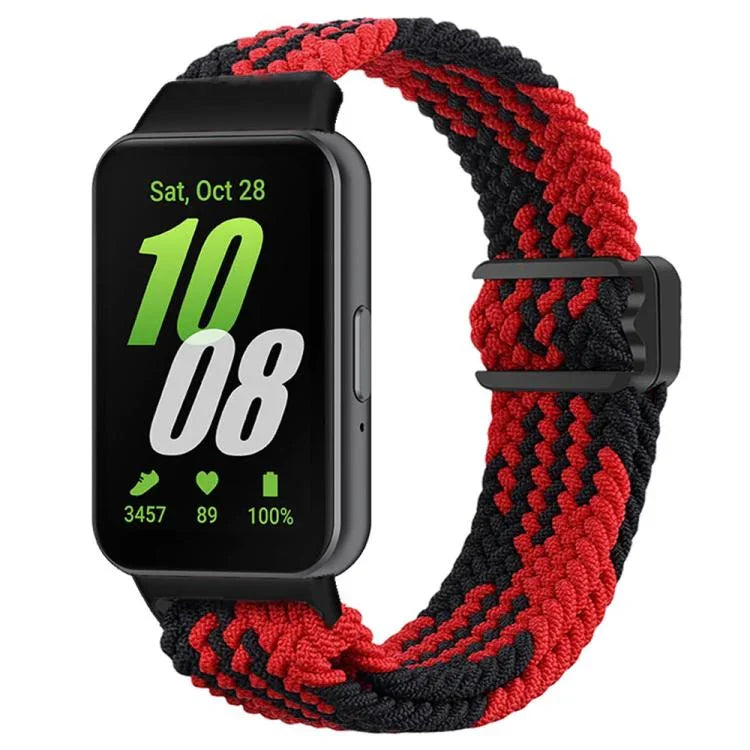 Dây đồng hồ nylon bện khóa từ tính xDfind, Dành cho Samsung Galaxy Fit 3