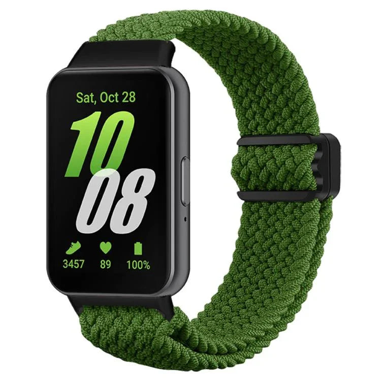 Dây đồng hồ nylon bện khóa từ tính xDfind, Dành cho Samsung Galaxy Fit 3