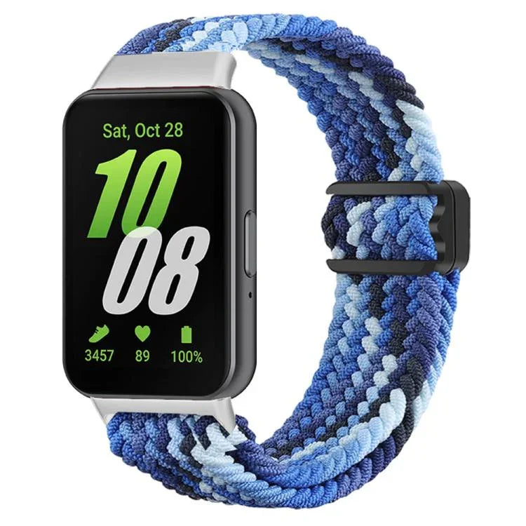 Dây đồng hồ nylon bện khóa từ tính xDfind, Dành cho Samsung Galaxy Fit 3