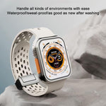 Dây Đeo Đồng Hồ Silicone Khóa Từ Tính xDfind, Dành Cho Apple Watch 42 / 44 / 45 / 46 / 49mm, Dành Cho Apple Watch 38 / 40 / 41 / S10 42mm