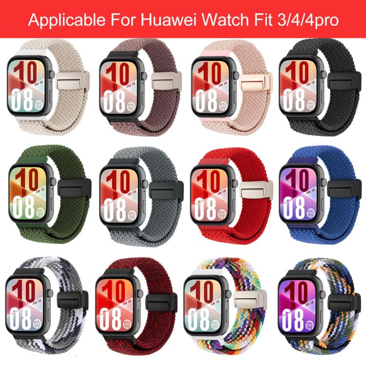 xDfind Magnetic Buckle Loop Woven Watch Band, For Huawei Watch Fit 5 / Fit 5 Pro / Fit 4