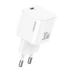 Sạc nhanh mini 30W GaN USB-C / Type-C USAMS CC262, phích cắm EU