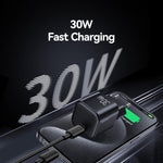 Sạc nhanh mini 30W GaN USB-C / Type-C USAMS CC262, phích cắm EU