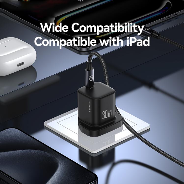 Sạc nhanh mini 30W GaN USB-C / Type-C USAMS CC276, phích cắm Anh
