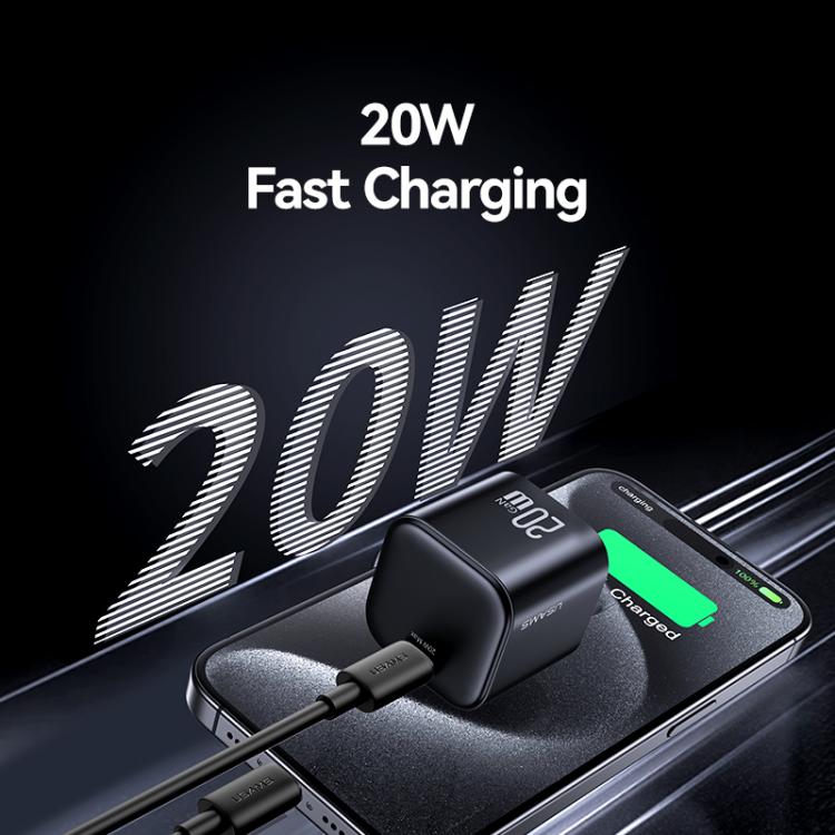 Sạc nhanh mini 20W GaN USB-C / Type-C USAMS CC267, phích cắm Mỹ
