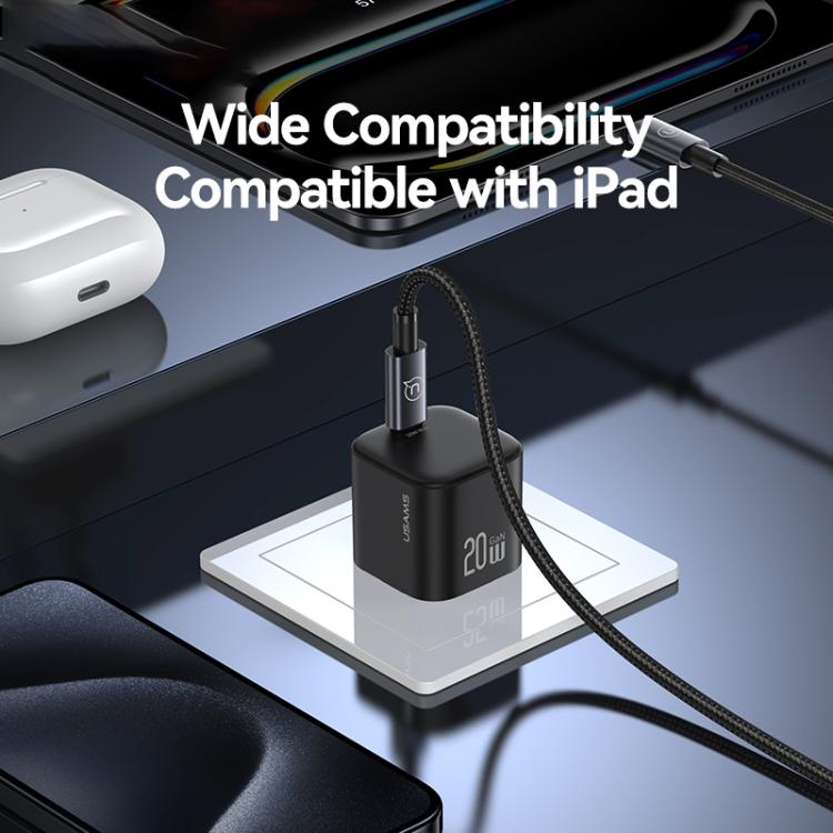 Sạc nhanh mini 20W GaN USB-C / Type-C USAMS CC267, phích cắm Mỹ