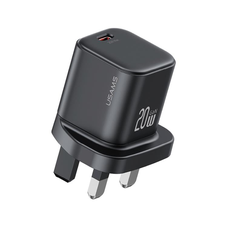 Sạc nhanh mini 20W GaN USB-C / Type-C USAMS CC274, phích cắm Anh