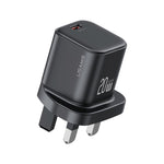 USAMS CC274 20W GaN USB-C / Type-C Port Mini Fast Charger, UK Plug