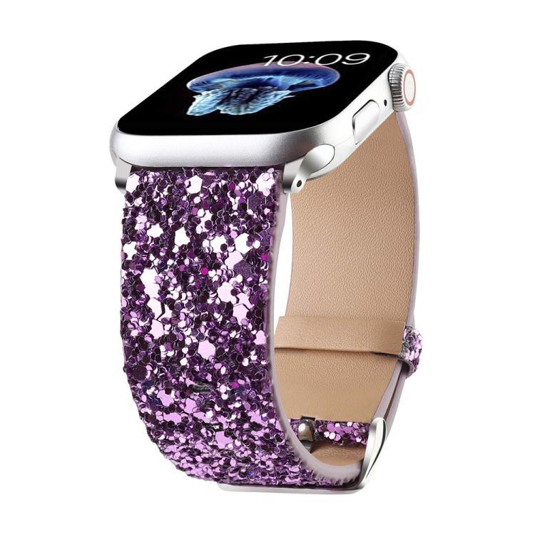 Dây Đeo Đồng Hồ Da Đính Kim Tuyến Lấp Lánh xDfind, Dành Cho Apple Watch 42 / 44 / 45 / 46 / 49mm, Dành Cho Apple Watch 38 / 40 / 41 / S10 42mm