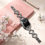 Dây Đeo Đồng Hồ Kim Loại Hình Kim Cương Hình O xDfind, Dành Cho Apple Watch 42 / 44 / 45 / 46 / 49mm, Dành Cho Apple Watch 38 / 40 / 41 / S10 42mm