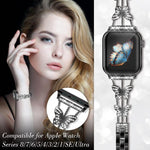 Dây Đeo Đồng Hồ Kim Loại Hình Kim Cương Hình Cánh Bướm xDfind, Dành Cho Apple Watch 42 / 44 / 45 / 46 / 49mm, Dành Cho Apple Watch 38 / 40 / 41 / S10 42mm