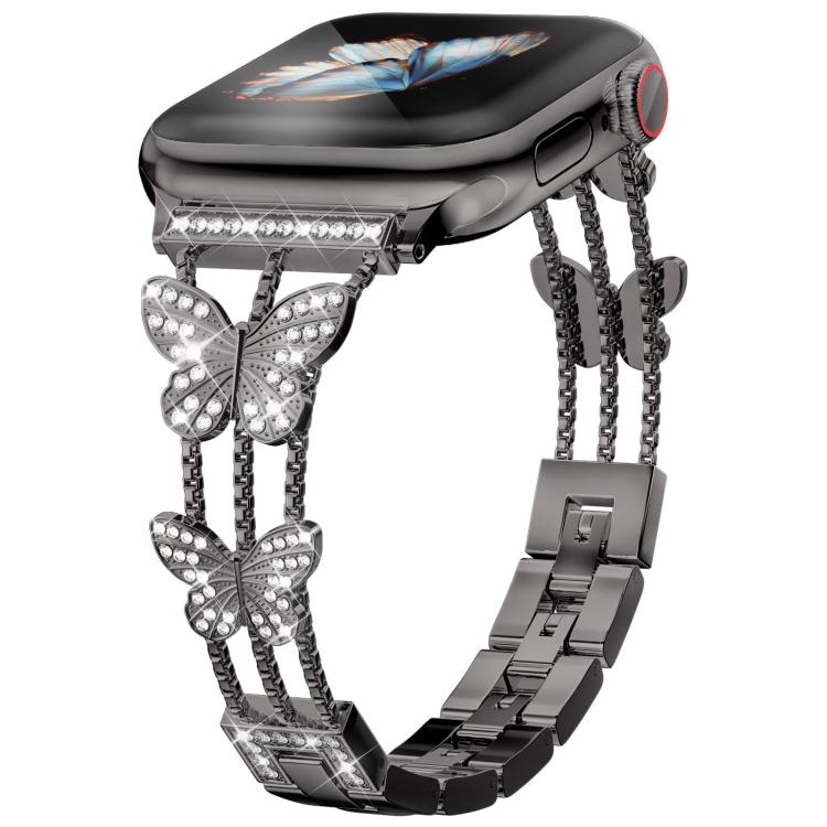 Dây Đeo Đồng Hồ Kim Loại Hình Kim Cương Hình Cánh Bướm xDfind, Dành Cho Apple Watch 42 / 44 / 45 / 46 / 49mm, Dành Cho Apple Watch 38 / 40 / 41 / S10 42mm