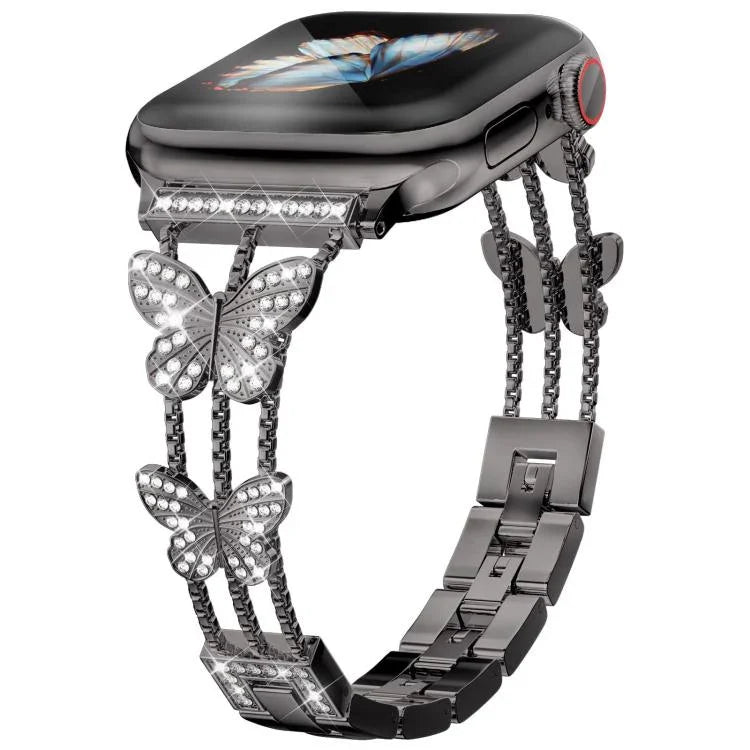 Dây Đeo Đồng Hồ Kim Loại Hình Kim Cương Hình Cánh Bướm xDfind, Dành Cho Apple Watch 42 / 44 / 45 / 46 / 49mm, Dành Cho Apple Watch 38 / 40 / 41 / S10 42mm