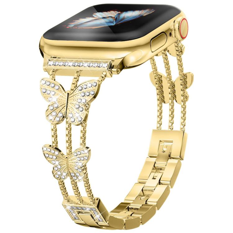 Dây Đeo Đồng Hồ Kim Loại Hình Kim Cương Hình Cánh Bướm xDfind, Dành Cho Apple Watch 42 / 44 / 45 / 46 / 49mm, Dành Cho Apple Watch 38 / 40 / 41 / S10 42mm