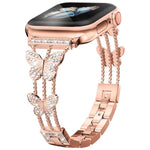 Dây Đeo Đồng Hồ Kim Loại Hình Kim Cương Hình Cánh Bướm xDfind, Dành Cho Apple Watch 42 / 44 / 45 / 46 / 49mm, Dành Cho Apple Watch 38 / 40 / 41 / S10 42mm