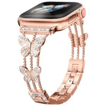 Dây Đeo Đồng Hồ Kim Loại Hình Kim Cương Hình Cánh Bướm xDfind, Dành Cho Apple Watch 42 / 44 / 45 / 46 / 49mm, Dành Cho Apple Watch 38 / 40 / 41 / S10 42mm