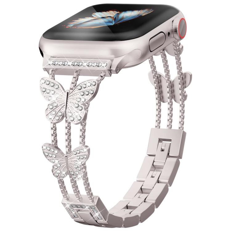 Dây Đeo Đồng Hồ Kim Loại Hình Kim Cương Hình Cánh Bướm xDfind, Dành Cho Apple Watch 42 / 44 / 45 / 46 / 49mm, Dành Cho Apple Watch 38 / 40 / 41 / S10 42mm