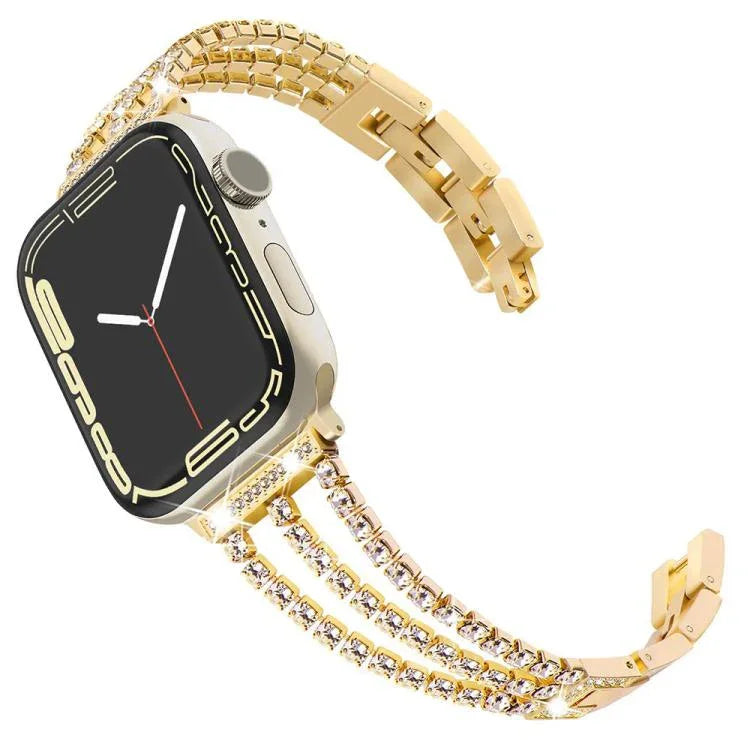 Dây Đeo Đồng Hồ Kim Loại Ba Kim Cương xDfind, Dành Cho Apple Watch 42 / 44 / 45 / 46 / 49mm, Dành Cho Apple Watch 38 / 40 / 41 / S10 42mm