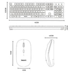 Bộ bàn phím chuột không dây 2.4G Yesido KB42 phiên bản kinh doanh, phiên bản tiếng Ả Rập, phiên bản tiếng Anh