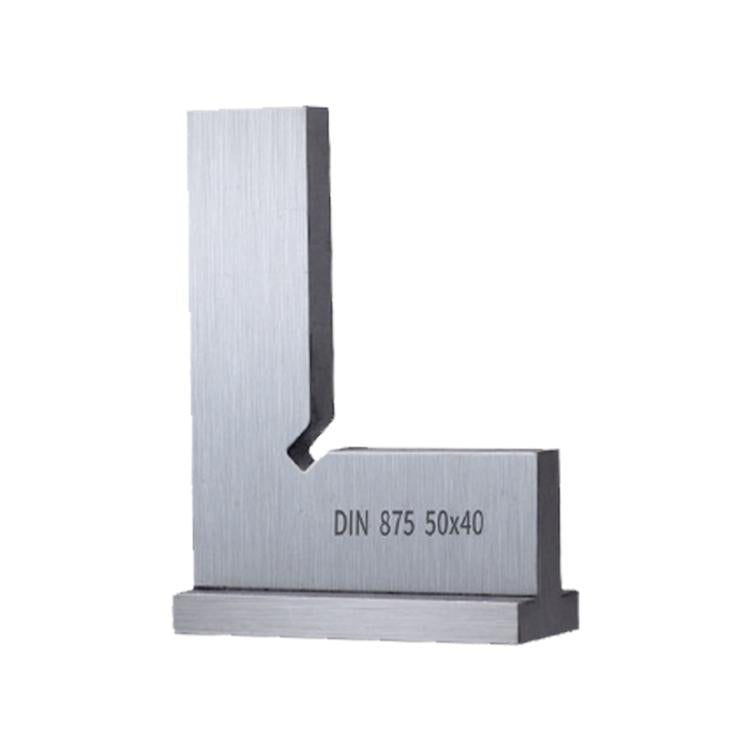 Bộ thước vuông gỗ 90 độ cạnh phẳng hình chữ L thép cacbon, 50x40, 75x50, 100x70, 3 cái/bộ