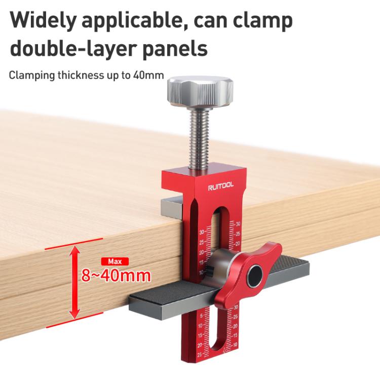 Dụng cụ định vị lắp cửa tủ đa năng RUITOOL có đế, không khoan, có khoan 10mm, có khoan 6/8/10mm