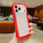 Ốp lưng điện thoại trong mờ nhám kết hợp TPU và PC 3 trong 1, dành cho iPhone 17 Pro Max, iPhone 17 Pro