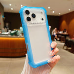 Ốp lưng điện thoại trong mờ nhám kết hợp TPU và PC 3 trong 1, dành cho iPhone 17 Pro Max, iPhone 17 Pro