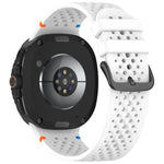 Dây đồng hồ silicone thoáng khí tổ ong khóa đen hợp kim xDfind, Dành cho Samsung Galaxy Watch8 / Watch8 Classic