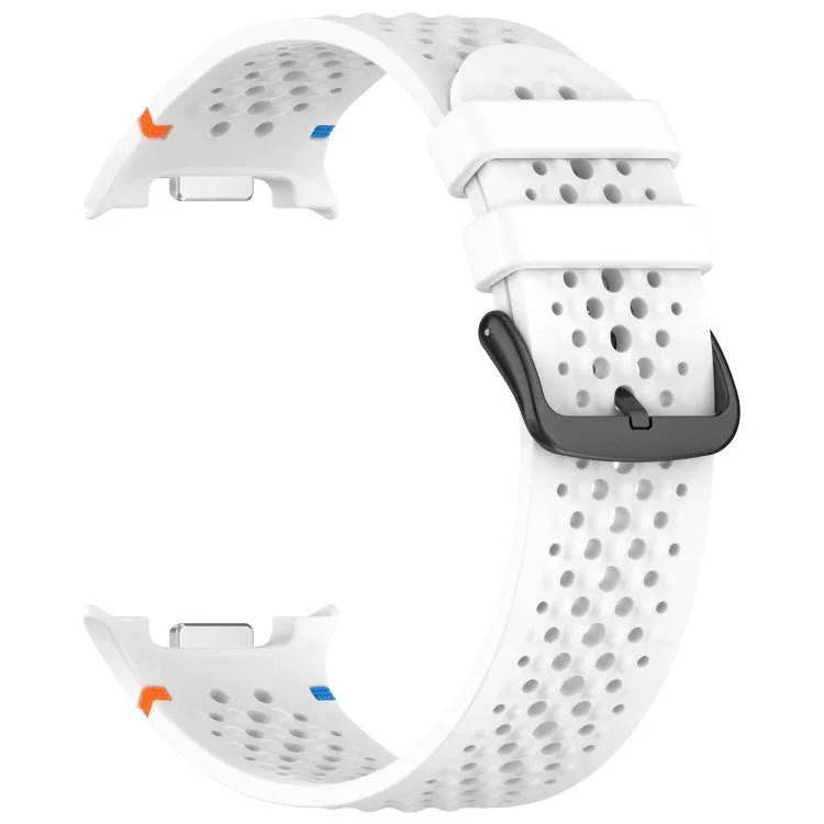 Dây đồng hồ silicone thoáng khí tổ ong khóa đen hợp kim xDfind, Dành cho Samsung Galaxy Watch8 / Watch8 Classic