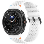 Dây đồng hồ silicone thoáng khí tổ ong khóa đen hợp kim xDfind, Dành cho Samsung Galaxy Watch8 / Watch8 Classic