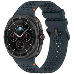 Dây đồng hồ silicone thoáng khí tổ ong khóa đen hợp kim xDfind, Dành cho Samsung Galaxy Watch8 / Watch8 Classic